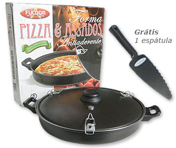 fulgor - forma para pizza e assados com antiaderente