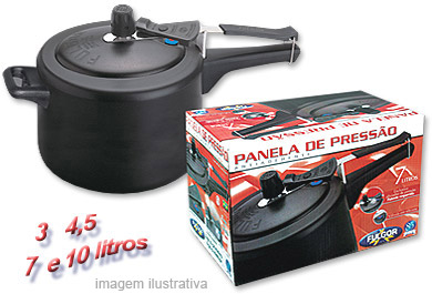 fulgor - panela de pressão com antiaderente - linha doméstica
