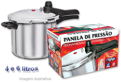 fulgor - panela de pressão com fechamento externo - linha doméstica