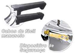 fulgor - panela de pressão polida industrial com cabo